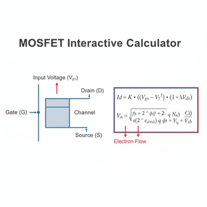 MOSFET Interactive Calculator Technical Diagram