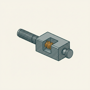 Movable Lathe Head Screw diagram