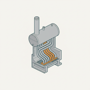 Moyes Water Tube Boiler diagram