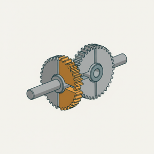 Mutilated Bevel Gear for Opposing Intermittent diagram