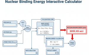 Nuclear Binding Energy Interactive Calculator Technical Diagram