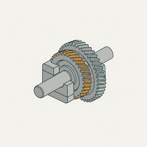 Oblique Spur and Bevel Gear diagram