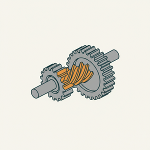 Oblique-tooth Gears (form 1) diagram