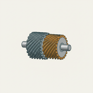Oblique-tooth Gears (form 2) diagram