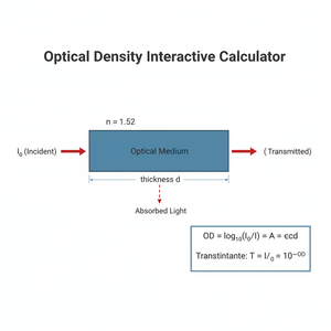 Optical Density Interactive Calculator Technical Diagram