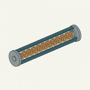 Over-and-over Lacing diagram
