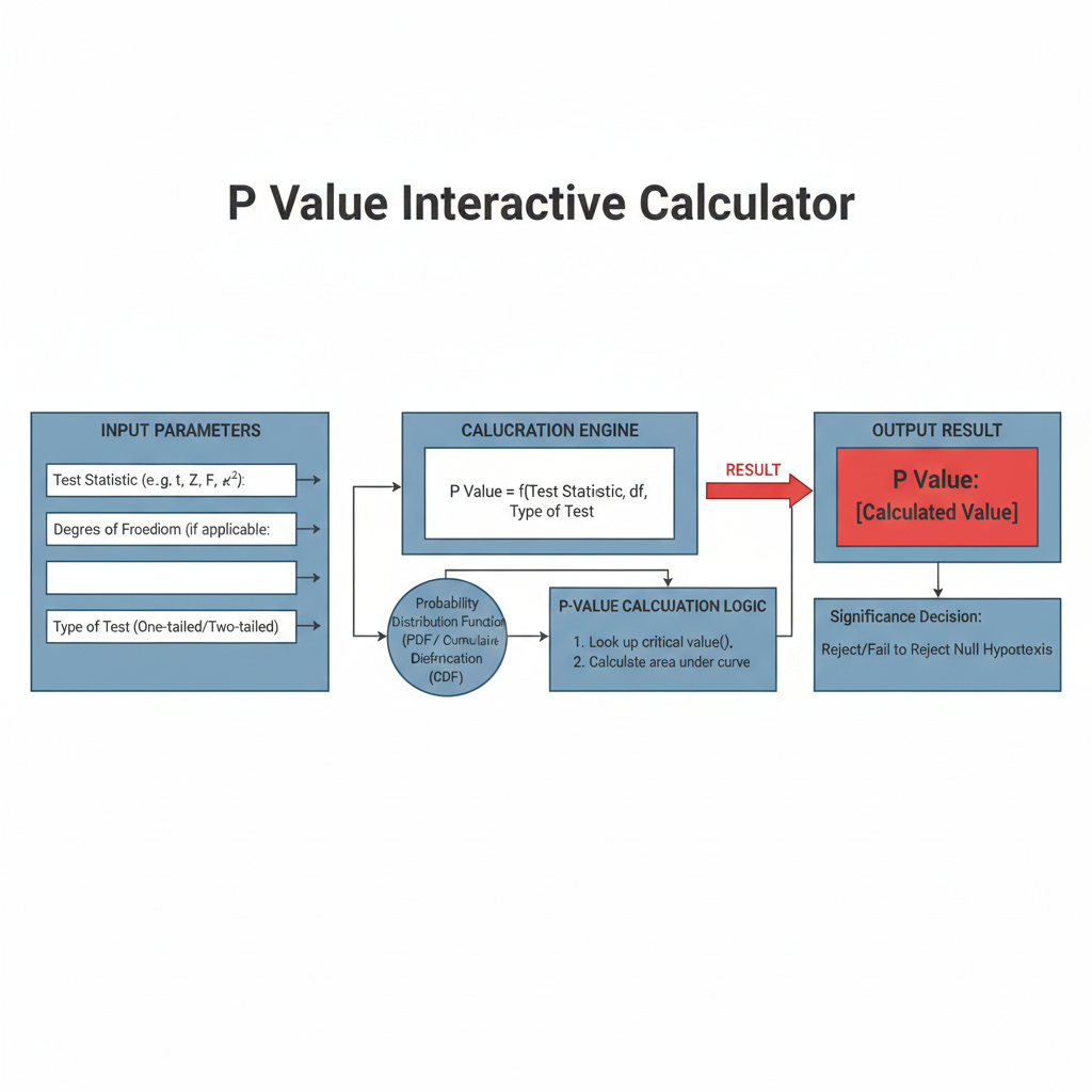 P Value Interactive Calculator | Statistical Significance...