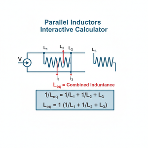 Parallel Inductors Interactive Calculator Technical Diagram