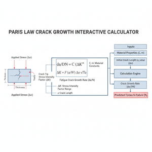 Paris Law Crack Growth Interactive Calculator Technical Diagram