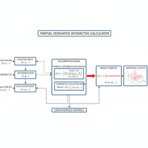 Partial Derivative Interactive Calculator Technical Diagram