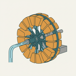 Pelton Water Wheel diagram