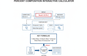 Percent Composition Interactive Calculator Technical Diagram