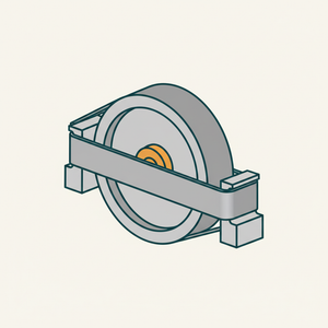 Plain Pulley for Flat Belt diagram