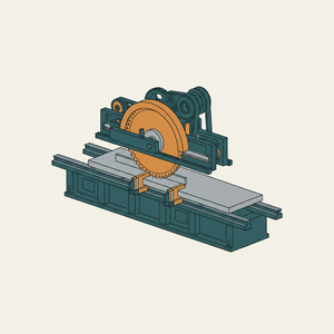 Plate Sawing Machine diagram