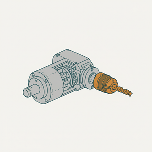 Pneumatic Motor Drill Stock diagram