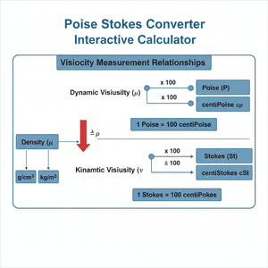 Poise Stokes Converter Interactive Calculator Technical Diagram