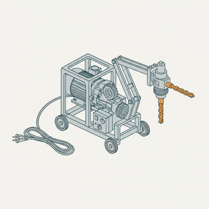 Portable Electric Motor Drill Plant diagram