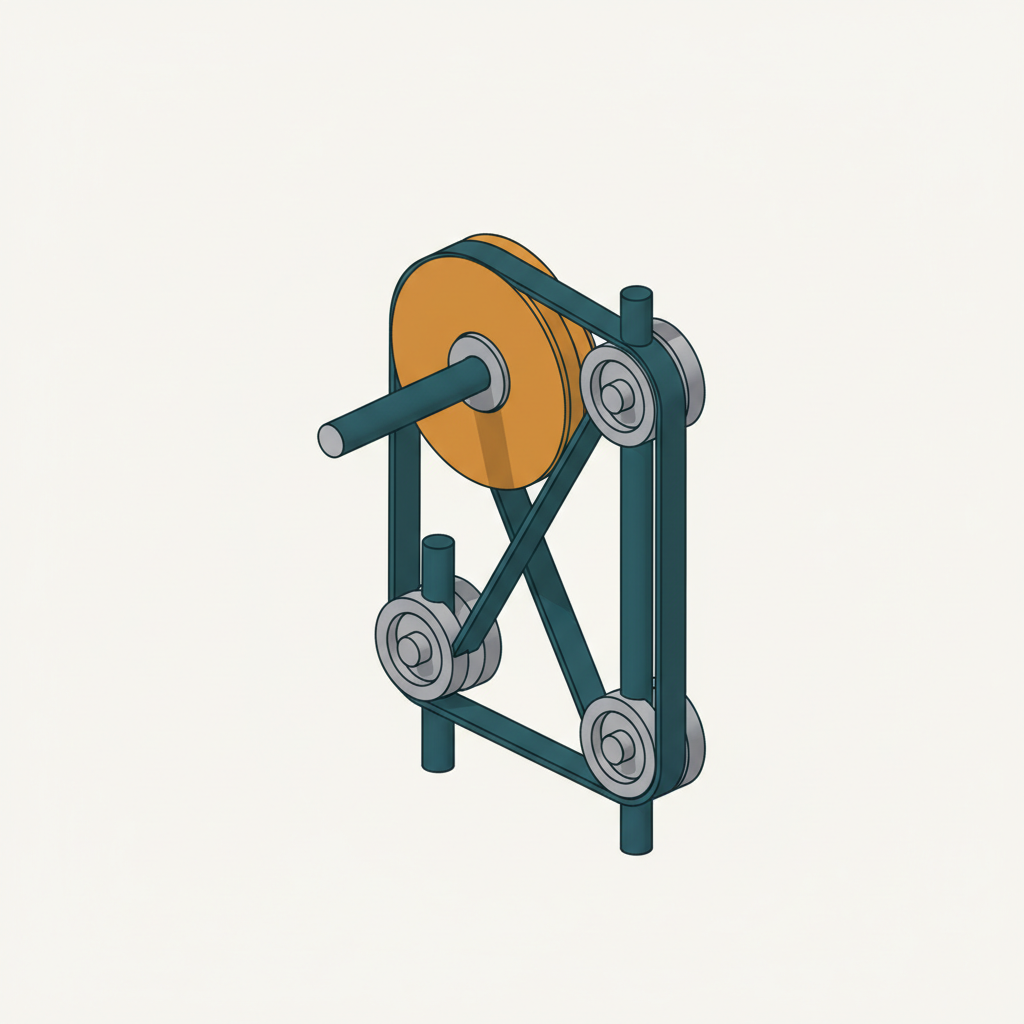 Horizontal-to-Two-Vertical Shaft Belt Drive | FIRGELLI