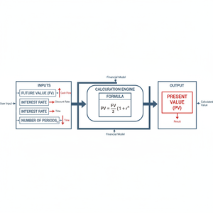 Present Value Interactive Calculator Technical Diagram