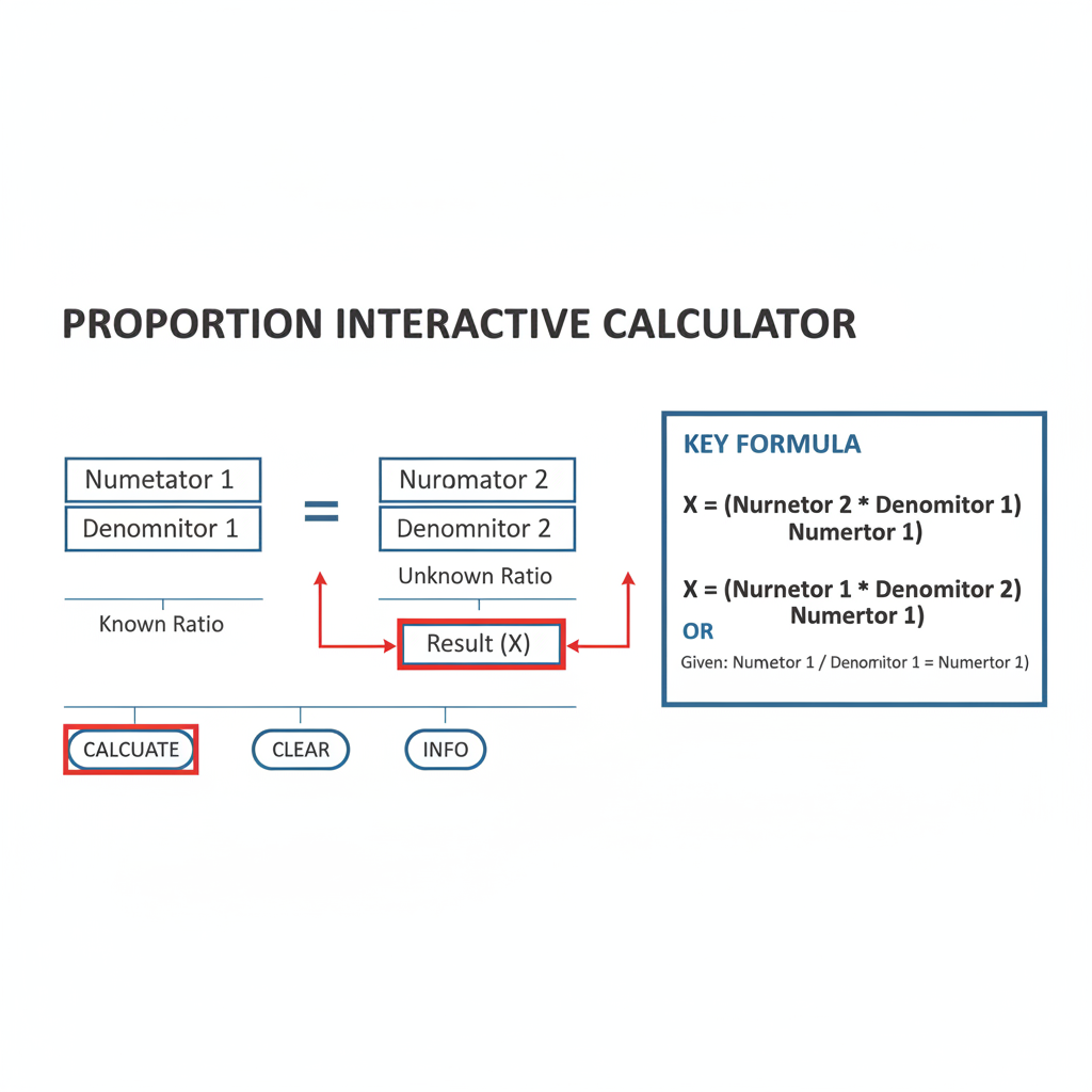 Proportion Finder Tool Proportion Interactive Calculator | Solve a/b = c/d | FIR...