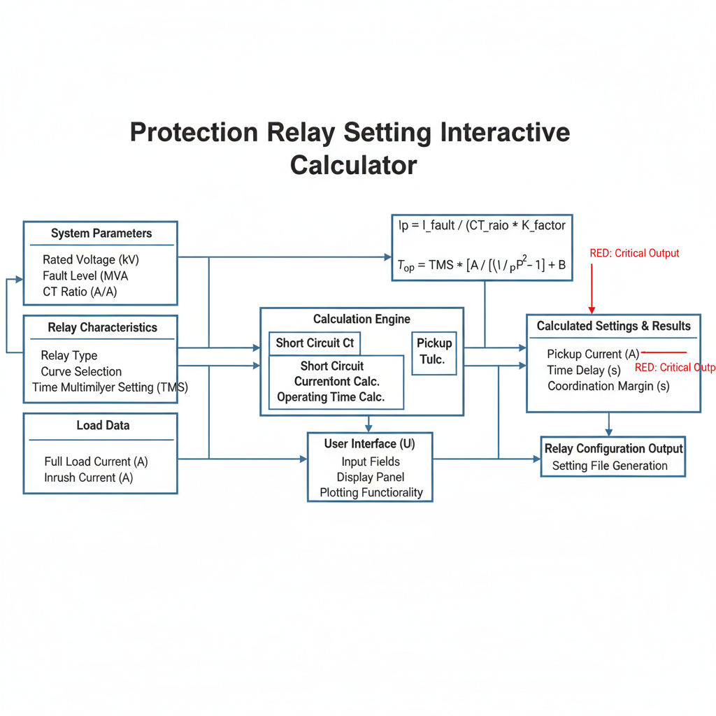 Protection Relay Setting Interactive Calculator | FIRGELLI