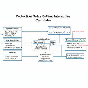 Protection Relay Setting Interactive Calculator Technical Diagram