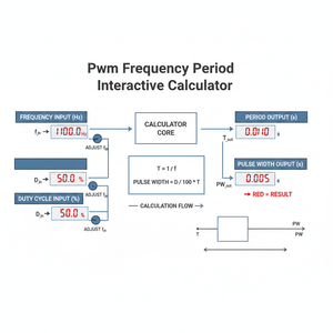 Pwm Frequency Period Interactive Calculator Technical Diagram