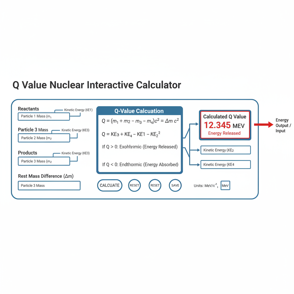Q Value Nuclear Interactive Calculator | FIRGELLI