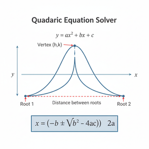 Quadratic Equation Solver Technical Diagram