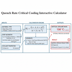 Quench Rate Critical Cooling Interactive Calculator Technical Diagram