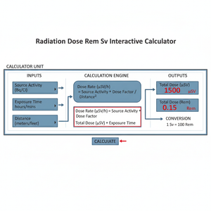 Radiation Dose Rem Sv Interactive Calculator Technical Diagram