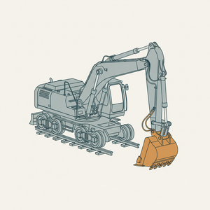 Railway Excavator diagram