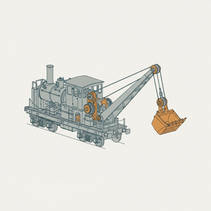 Railway Steam Shovel diagram