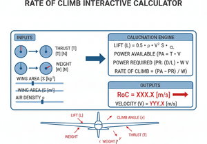 Rate Of Climb Interactive Calculator Technical Diagram