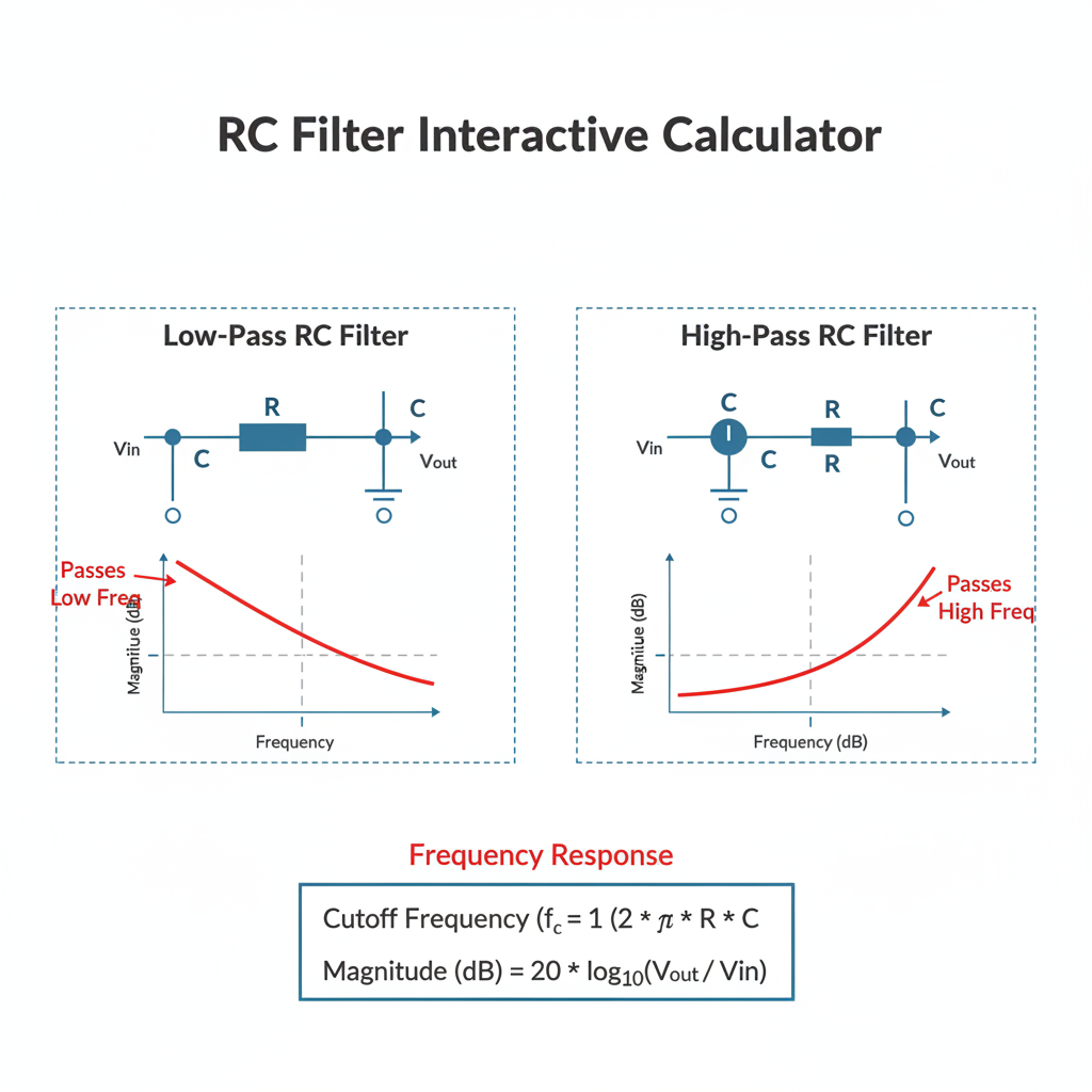 Arduino Rc Filtr RC Filter Interactive Calculator | FIRGELLI