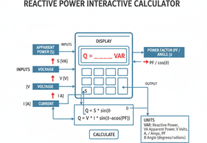 Reactive Power Interactive Calculator Technical Diagram