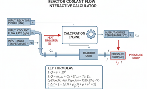 Reactor Coolant Flow Interactive Calculator Technical Diagram