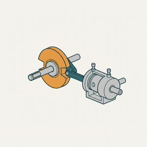Reciprocating Pump From Rotary via Cam diagram