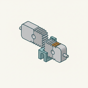 Rectangular Gears (varying Speed) diagram