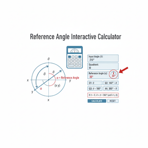 Reference Angle Interactive Calculator Technical Diagram