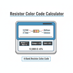 Resistor Color Code Calculator Technical Diagram
