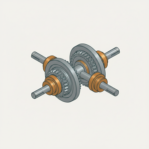 Reversing Bevel Gears with Double-clutch diagram