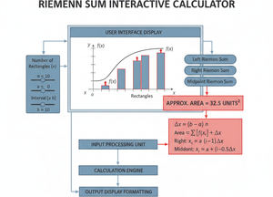 Riemann Sum Interactive Calculator Technical Diagram