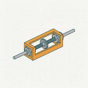 Right-and-left Hand Screw Nut Traverse diagram