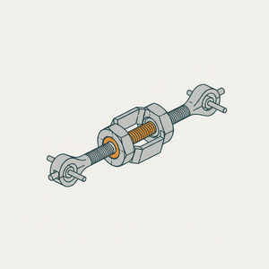 Right and Left Hand Turnbuckle diagram