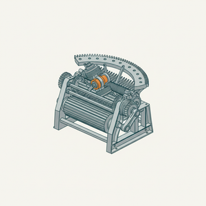 Roller Motion in Wool Combing diagram
