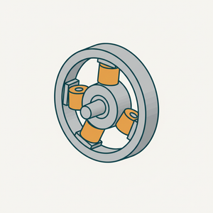 Roller Piston Rotary Engine diagram