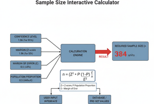 Sample Size Interactive Calculator Technical Diagram