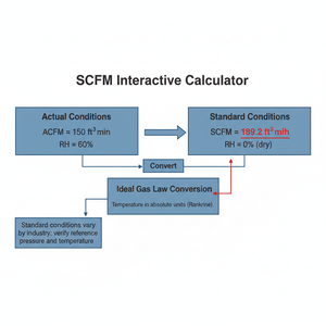 SCFM Interactive Calculator Technical Diagram