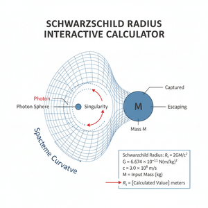 Schwarzschild Radius Interactive Calculator Technical Diagram